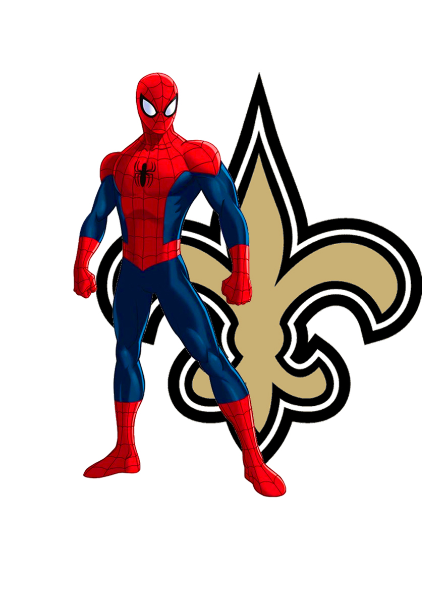 New Orleans Saints Spider Man Logo vinyl decal